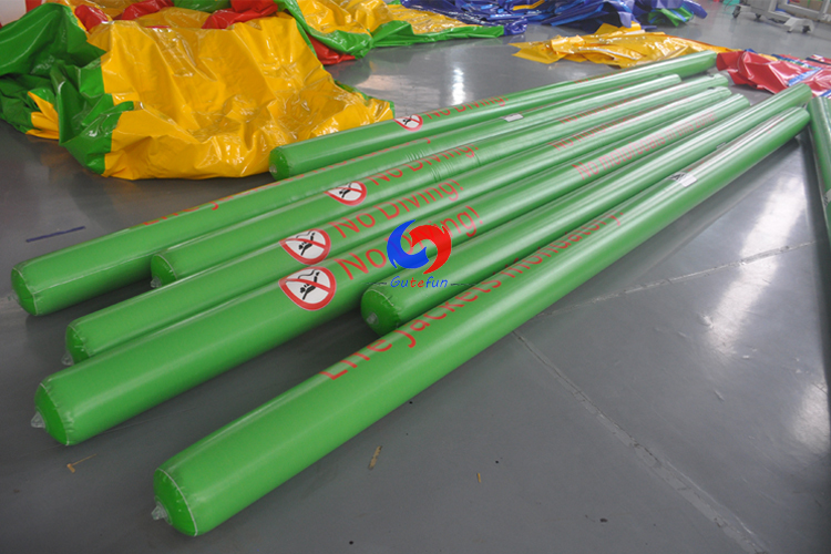 custom Any special size PVC floating Inflatable Buoy colorful 5m Long Inflatable safety tubes for Water park area