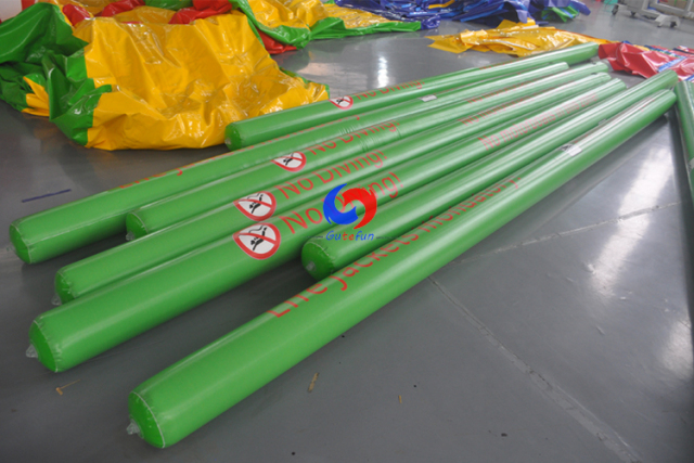 custom Any special size PVC floating Inflatable Buoy colorful 5m Long Inflatable safety tubes for Water park area