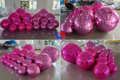 air compressor filled Wonderful Diameter 1 meter,1.5 meter 1.8 meter big inflated mirror balls for advertising