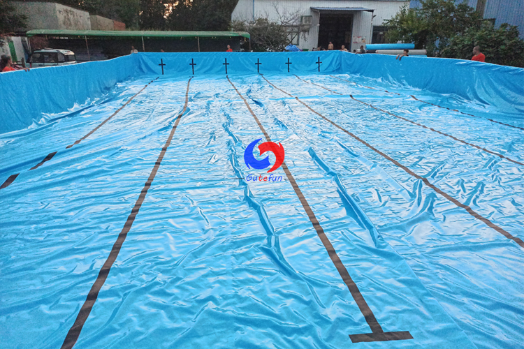China No.1 large rectangular metal frame swimming pool adult metal frame above ground pool for swim training