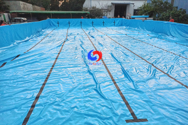China No.1 large rectangular metal frame swimming pool adult metal frame above ground pool for swim training