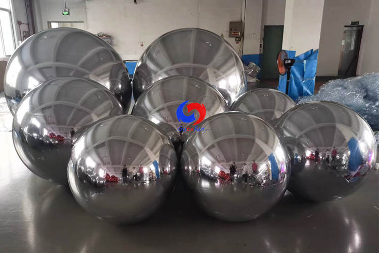 purchase Christmas decor silver mirror balls ornaments complementary element Big shinny balls is best choice