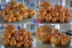 durable mylar outer shell Inflatable chrome ball BIG Shiny Balls perfect addition to any celebration corporate event