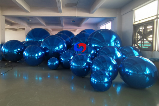 birthday christening decor balloons Navy blue color giant mirror ...