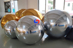 DJ & Lighting Photo Station event stylist decor iridescent/silver/gold/clear chrome bubble big shiny balls & balloons