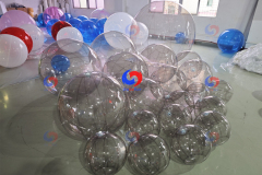 Christmas Party Disco Decorations black, white, blue, pink Giant spheres clear bubble balloons Big AIRTIGHT Clear Balls