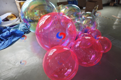 big shiny inflatable balloons decorative hanging balls giant inflatable iridescent silver golden metallic mirror balls