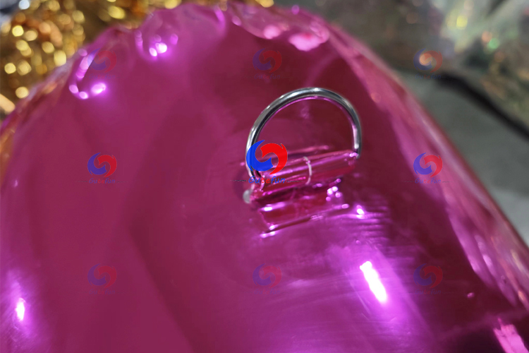 Wedding Valentine's Day Holiday Celebration Decoration Big shiny chrome heart model red purple pink inflatable big heart