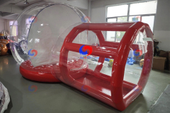 kids favorite Christmas party event balloon decoration Inflatable bubble tent house inflatable snow globe bubble house