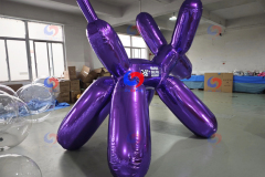 Special Design Customized Advertising Big Shiny Mirror Dog Mirror Bear Shaped Inflatable Carton Model