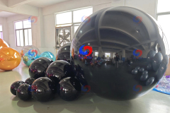 Customized wedding garlands backdrop decor new giant black helium balloons ceiling decoration disco shining balls/Spheres