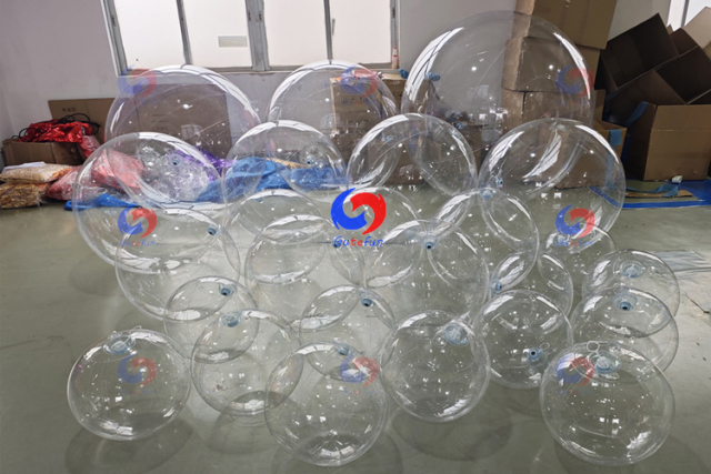 New modern affordable luxury giant clear PVC bubble balls/big shiny spheres/for event balloons backdrop decorator artist