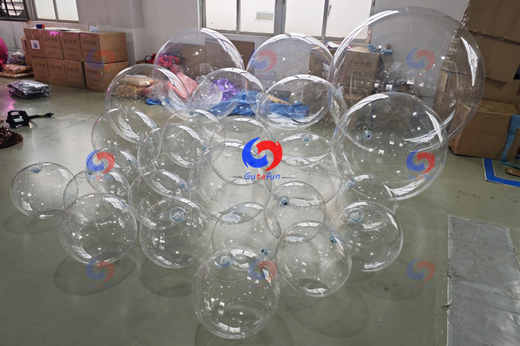 New modern affordable luxury giant clear PVC bubble balls/big shiny spheres/for event balloons backdrop decorator artist