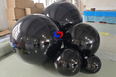 40cm (1.3ft) 60cm (2ft) 90cm (3.0ft) giant black mirror balloons/spheres big shiny solid black inflatable shiny balls