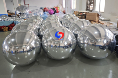 2ft/2.6ft/3.3ft/5ft/ 6ft/6.6ft decorative gold colours inflatable mirror balloons golden big shiny balls with pumps