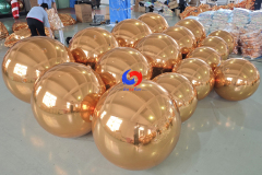 effortlessly inflatable durable Reflect light beautifully gold shiny balls bubble balls for huge wedding decorations