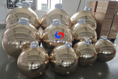 Red/ Gold / Silver /Dark Green /Blue / Pink / Bubble iridescent Big Shiny Inflatable Ornaments for Xmas holiday decor