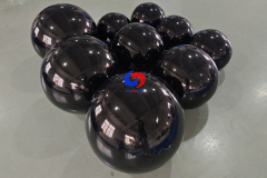 Luxe Big Shiny Black Inflatable Mirror Balls for Milestone Celebration Birthday Party Events Backdrops Decoration