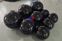 Luxe Big Shiny Black Inflatable Mirror Balls for Milestone Celebration Birthday Party Events Backdrops Decoration