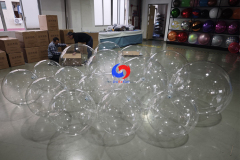 TOP hanging Point giant clear PVC balls for stage designer