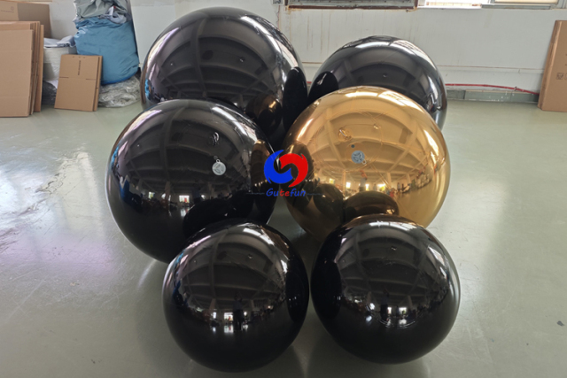 The black shiny balls represents mystery and infinity