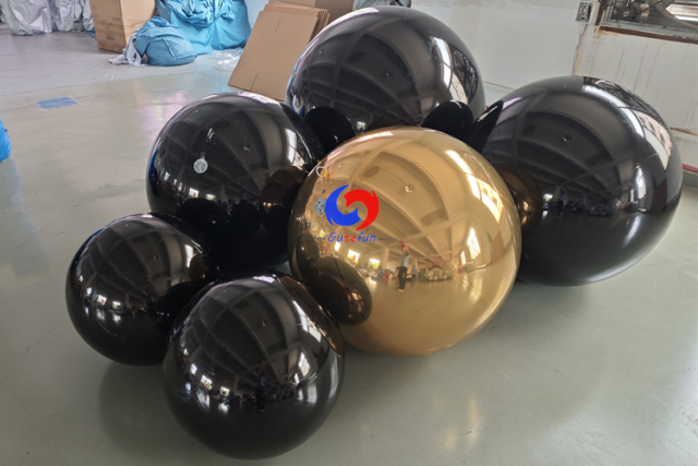 The black shiny balls represents mystery and infinity