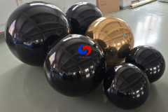 The black shiny balls represents mystery and infinity