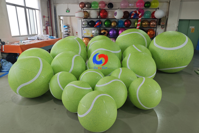 Sport Theme Party Events Birthday Celebration Backdrop Decoration Giant Balloons Inflatable Tennis Balls