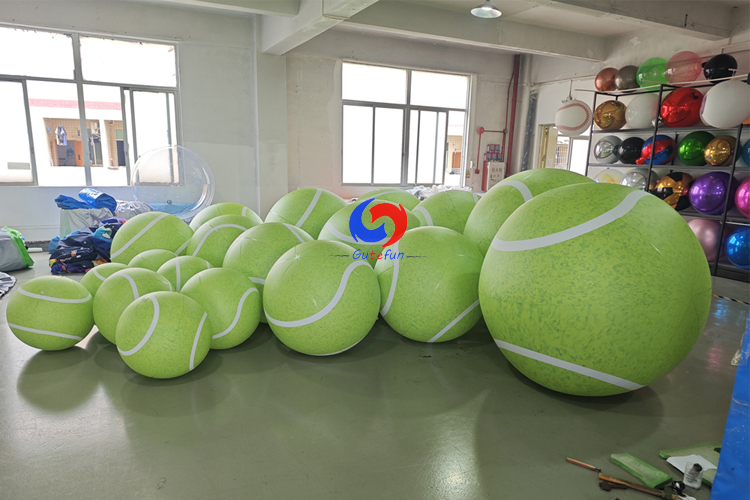 Sport Theme Party Events Birthday Celebration Backdrop Decoration Giant Balloons Inflatable Tennis Balls