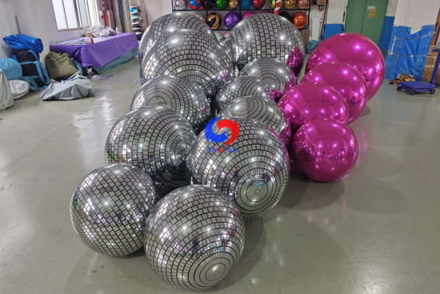 Large Events Fantastic Decorations KTV Birthday Party Decor Silver Disco Shiny Balls
