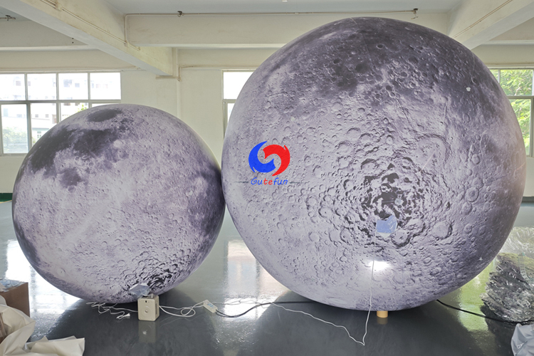 Giant 2m / 3m moon planet / Large inflatable moon model with light