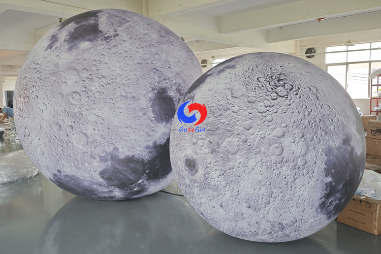Giant 2m / 3m moon planet / Large inflatable moon model with light