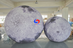 Giant 2m / 3m moon planet / Large inflatable moon model with light