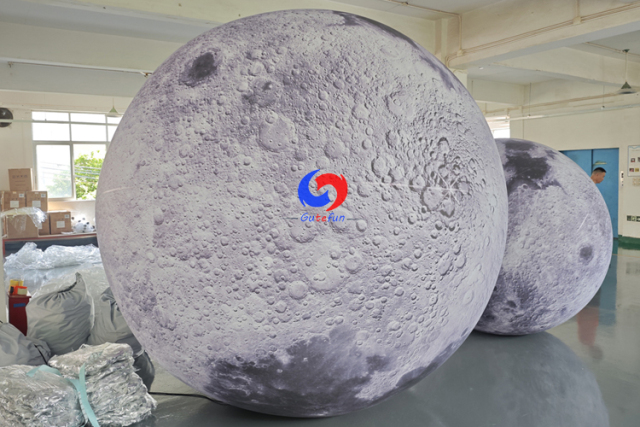 Giant 2m / 3m moon planet / Large inflatable moon model with light
