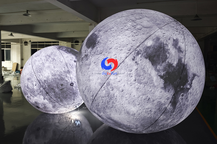 Giant 2m / 3m moon planet / Large inflatable moon model with light