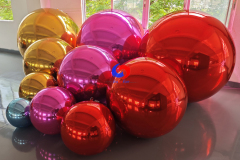 Door to door One-stop shipment Giant Gold / pink / red inflatable big shiny balls bundles