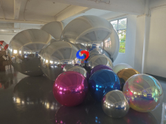 Large commercial party events decorations Big shiny Giant Silver / Purple / Blue / Pink / Gold balls for sale