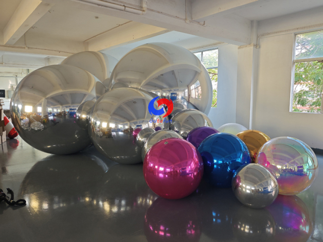 Large commercial party events decorations Big shiny Giant Silver / Purple / Blue / Pink / Gold balls for sale