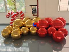 Luxury Christmas party events holiday decor Reusable Giant Gold + Red + Candy canes bundles