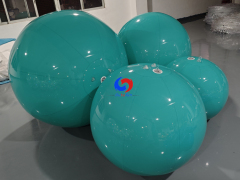 Eye-catching Custom giant dark green balls inflatable balloons for large party events backdrop decorations