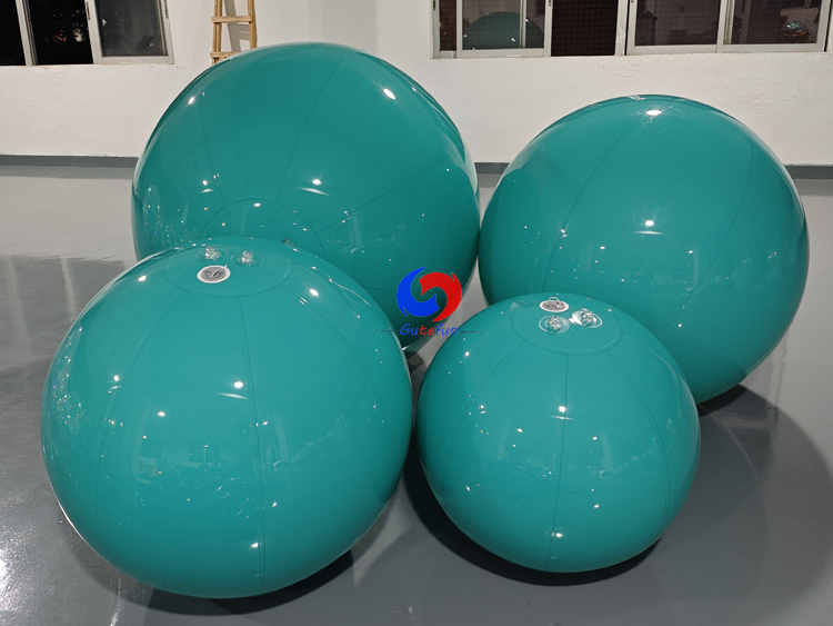Eye-catching Custom giant dark green balls inflatable balloons for large party events backdrop decorations