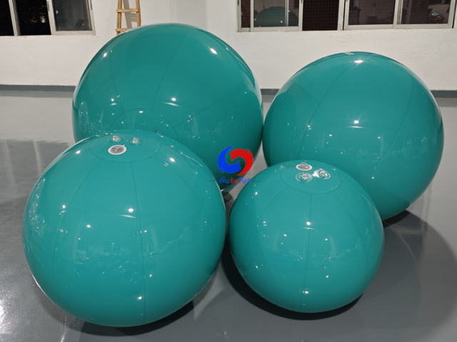 Eye-catching Custom giant dark green balls inflatable balloons for large party events backdrop decorations