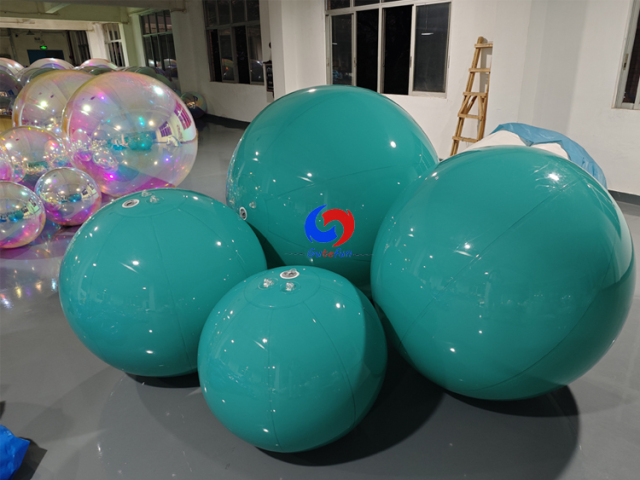 Eye-catching Custom giant dark green balls inflatable balloons for large party events backdrop decorations