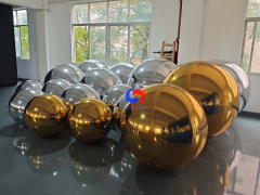 Luxury decor Reusable Giant Gold + silver big shiny balls bundles