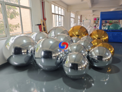 Luxury decor Reusable Giant Gold + silver big shiny balls bundles