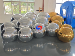 Luxury backdrops decor Reusable Giant Gold + silver big shiny balls bundles