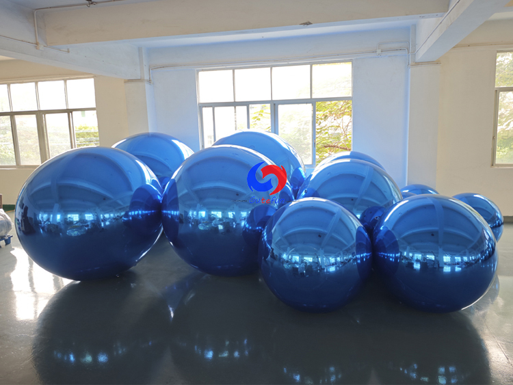 Peacock Blue big shiny balls for unique Christmas party birthday events backdrop decorations