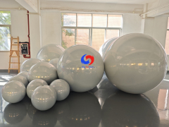 Giant white big shiny balls for Christmas party birthday events balloons backdrop decorations