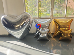 Silver heart + Silver Quadrangle Stars + Gold Quadrangle Stars