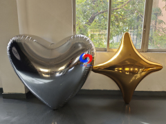 Silver heart + Silver Quadrangle Stars + Gold Quadrangle Stars